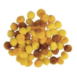 Pompons 15mm geeltinten 76145 | Rayher