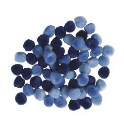 Pompons 15mm blauwtinten 76144 | Rayher