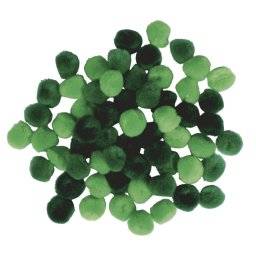 Pompons 15mm groentinten 76143 | Rayher