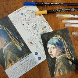 Historic art set Vermeer  220530 | Kuretake 