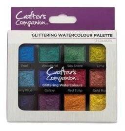 Glittering watercolour palette | Crafters companion