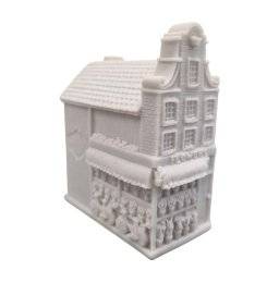 Blanco huisje 8,5cm flowershop