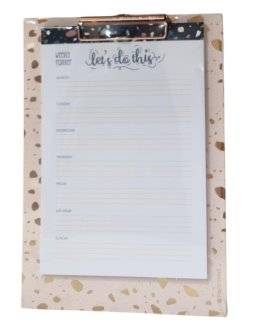 Weekly planner op klembord | Ladylike 