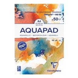 Aquapad 300 gram A4 50 vel | Clairefontaine
