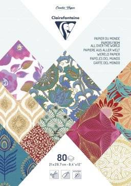 Craft papers blok 80vel A4 95218 | Clairefontaine