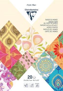 Craft papers assorti A4 95097 | Clairefontaine