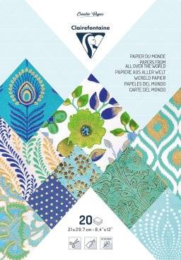 Craft papers turqoise A4 95095 | Clairefontaine