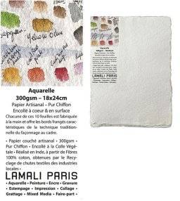 Handgeschept aquarelpapier 18x24 | Lamali