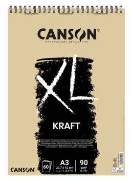 Schetsblok XL kraft A3 29.7x42cm | Canson