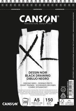 Schetsblok XL noir A5 14.8x21cm | Canson 