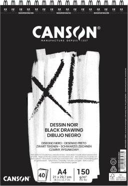 Schetsblok XL noir A4 21x29.7cm | Canson