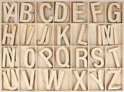 Box houten letters 6cm 14004260 | Artemio