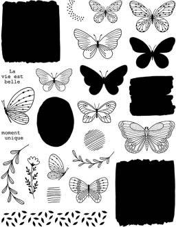 Clearstamp 10001380 vlinders | Artemio 