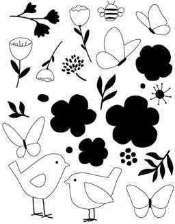 Clearstamp 10001442 sweet garden | Artemio
