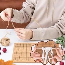 Macrame bord 18x18cm 14004002 | Artemio