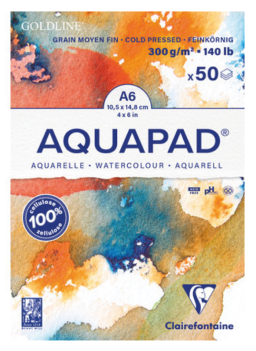 Aquapad 300 grams A6 - 50 vel | Clairefontaine