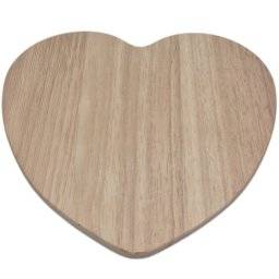 Houten bord hart