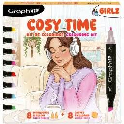 graph'it cosy time coloring set girlz 261