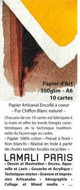 lamali 10 kaarten A6 - 300gr 100%katoen