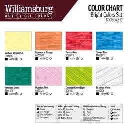 williamsburg  set 8 bright colors 6008045