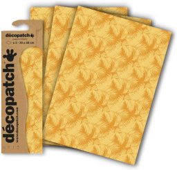 decopatch papier 853 oranje palmblad 3vel