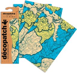 decopatch papier 691 wereldkaart 3vel