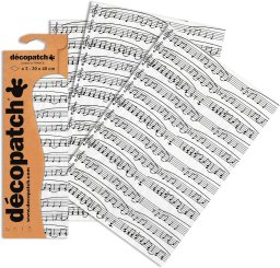 decopatch papier 468 muziekblad 3vel