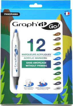 graph it go acrylicmarker set12 panorama