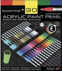 tooli-art acrylstiften set 30 essentail