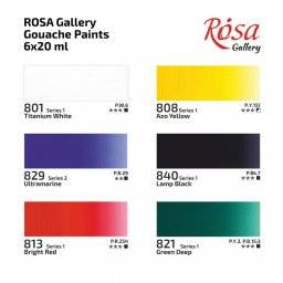 rosa  gouache set 6 tubes 221552