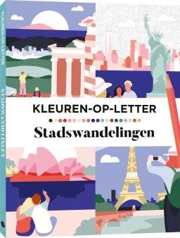mus creatief kleur op letter stadswandeling