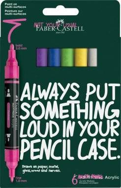 faber castell multimark set 6 vibrant 186009