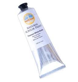 natural earth paint acrylic 120ml titanium white