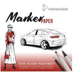 hahnemuhle markerpapier 20x20cm 75vel