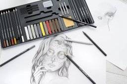 eberhard faber  artist tekenset blik 37 delig