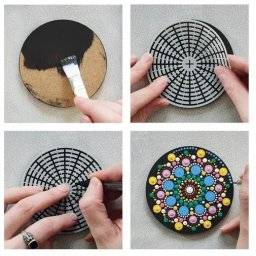 aladine 3 dotpainting stencils 81275