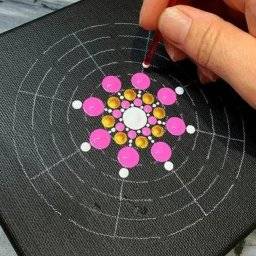 aladine 3 dotpainting stencils 81275