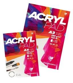 clairefontaine acrylpad papier set A4 + A3