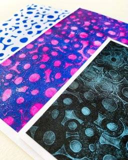 gelli arts stencil 5x7 dots 1261