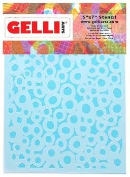 gelli arts stencil 5x7 dots 1261