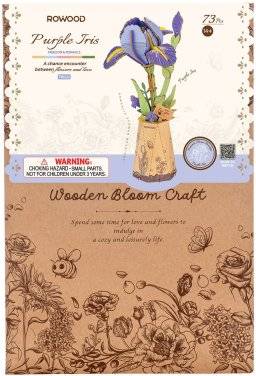 robotime bouwpakket purple iris TW121