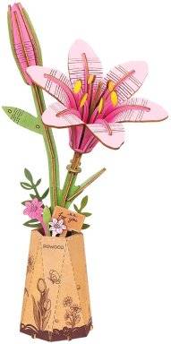 robotime bowpakket pink lily TW071