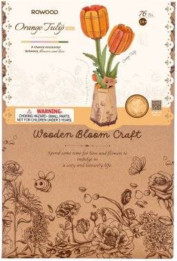 robotime bouwpakket orange tulip TW081