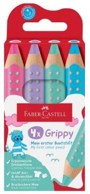 faber castell grippy 4 pastelkleuren 110702