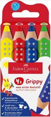 faber castell grippy 4 basis kleuren 110701