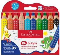 faber castell grippy 10 basis kleuren 110624
