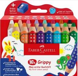 faber castell grippy set 16 kleuren 110645