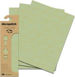 decopatch  papier 870 mint groen/goud 3vel