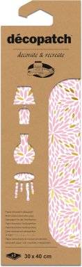 decopatch papier 940 roze patroon 3vel