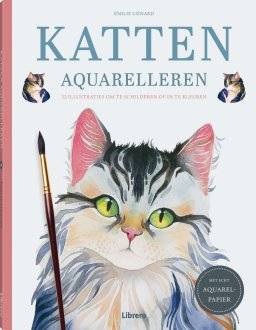 librero kleurboek katten aquarelleren